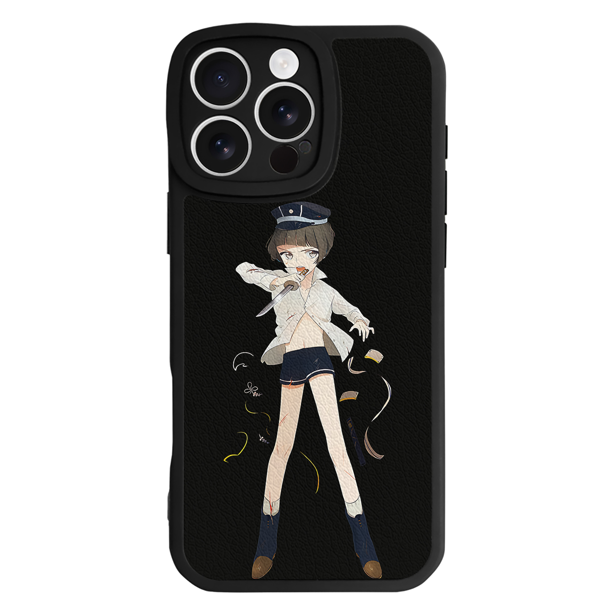 （画像用） 刀剣乱舞 Touken Ranbu 【iPhone 16シリーズ対応】シリコンスマホケース（レザー調） 材質：シリコン